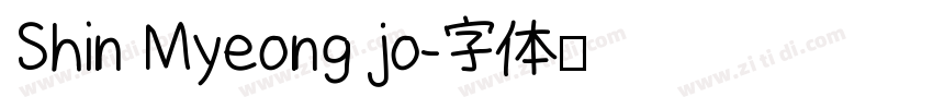 Shin Myeong jo字体转换